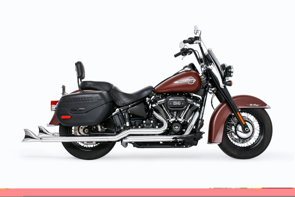 AUSPUFFANLAGE TRUE DUAL SHARKTAIL 2-2, FÜR M8 SOFTAIL AB Bj. 2018 MIT EG-ABE